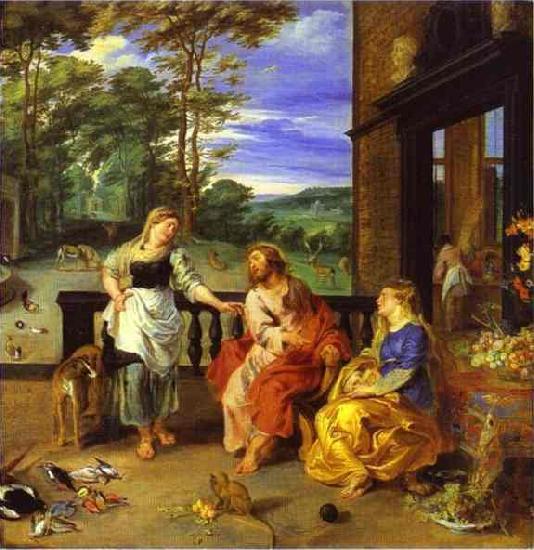  Christ in the House of Martha and Mary 1628 Jan Bruegel the Younger and Peter Paul Rubens